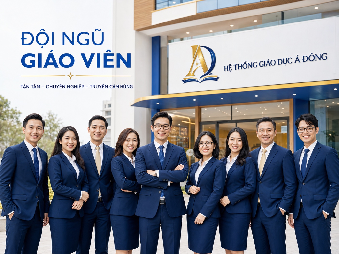 Đội ngũ giáo viên Hệ Thống Giáo Dục Á Đông – tận tâm, chuyên nghiệp