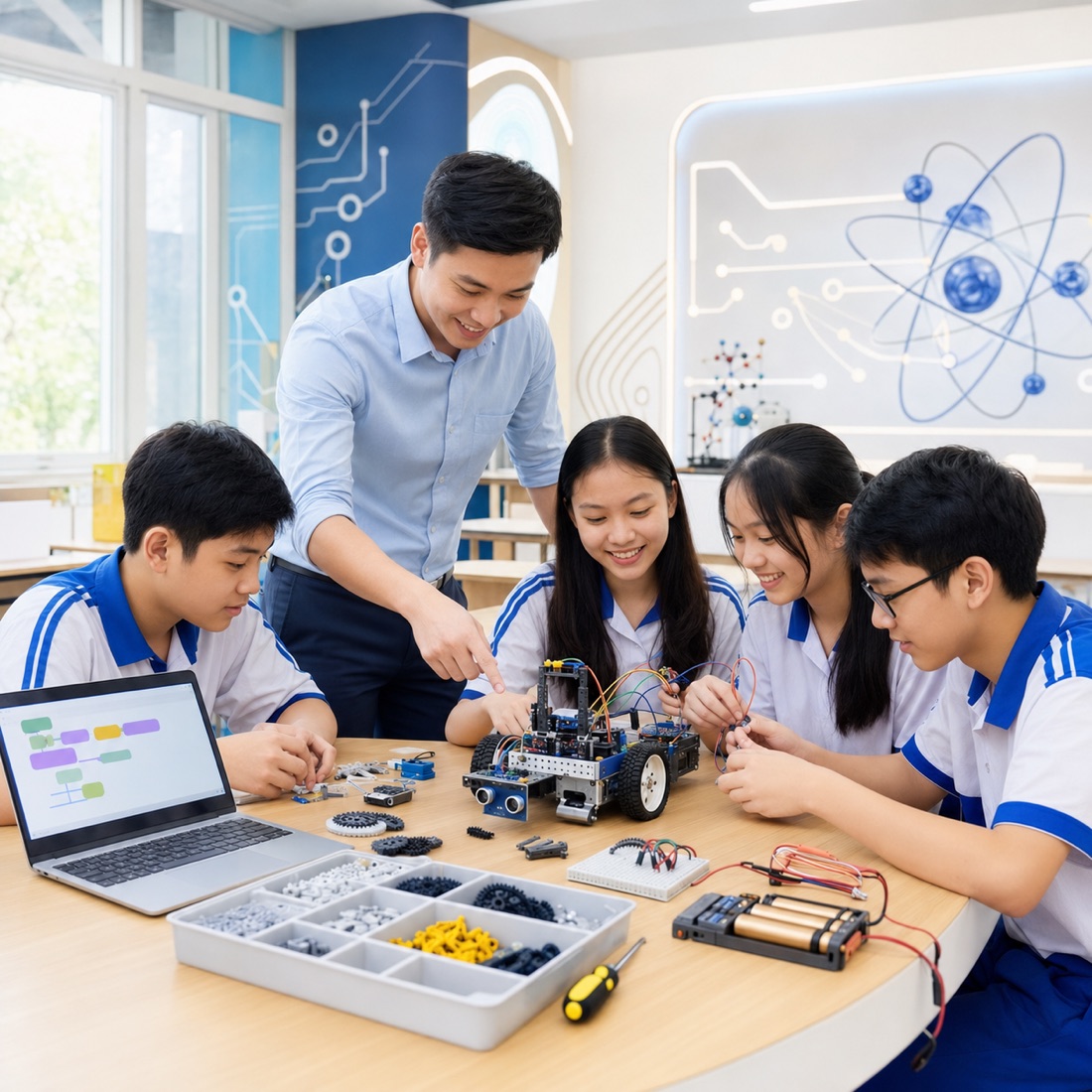 Lớp Khoa học Tự nhiên – STEM thực hành tại Á Đông