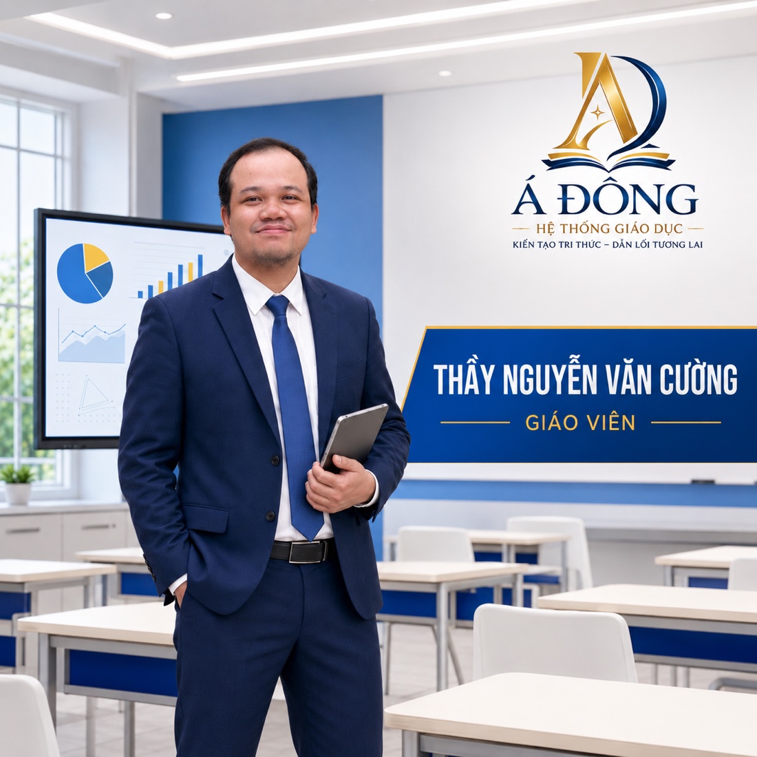 Thầy Nguyễn Văn Cường – Giáo viên được đánh giá 5 sao tại Hệ Thống Giáo Dục Á Đông